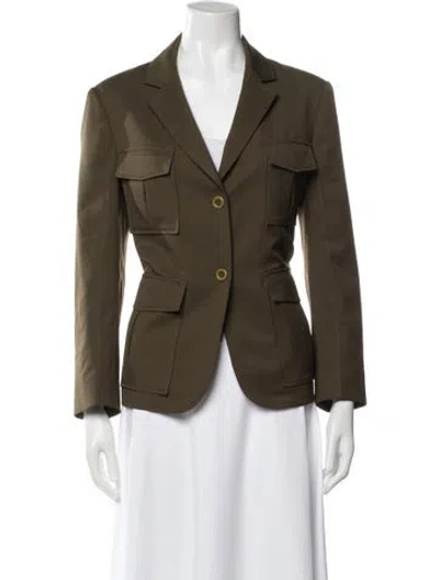 Pre-owned Theory Blazer In Brown
