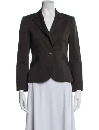 Pre-owned Theory Blazer In Brown