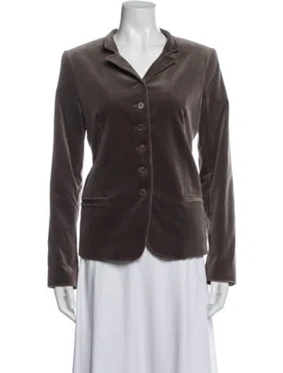 Pre-owned Theory Blazer In Brown