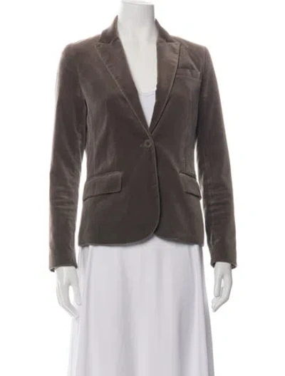 Pre-owned Theory Blazer In Brown