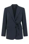 Theory Blazer City Twill In Blue