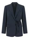 Theory Blazer City Twill In Blue