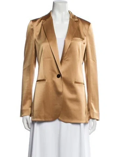 Pre-owned Theory Blazer In Gold