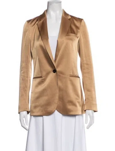 Pre-owned Theory Blazer In Gold