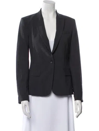 Pre-owned Theory Blazer In Gray