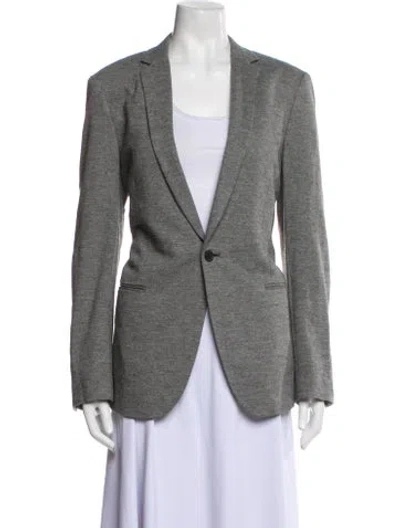 Pre-owned Theory Blazer In Gray
