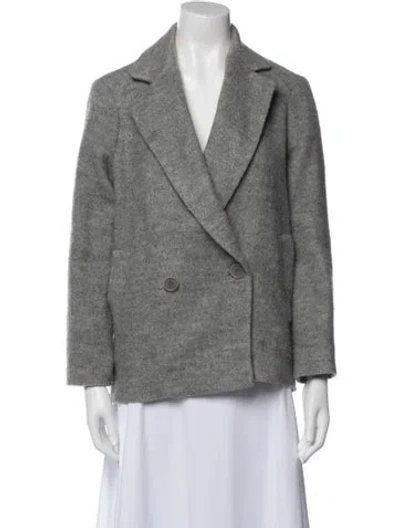 Pre-owned Theory Blazer In Gray