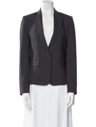 Pre-owned Theory Blazer In Gray