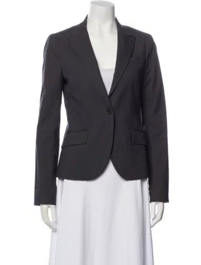 Pre-owned Theory Blazer In Gray