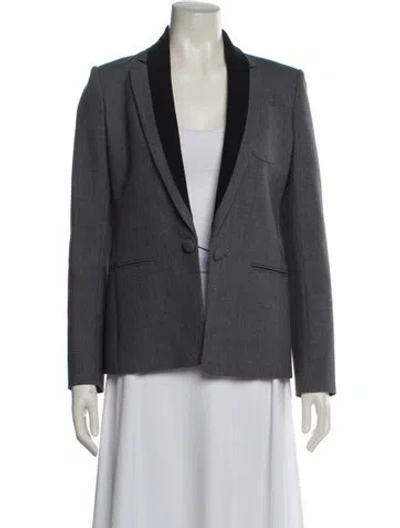 Pre-owned Theory Blazer In Gray