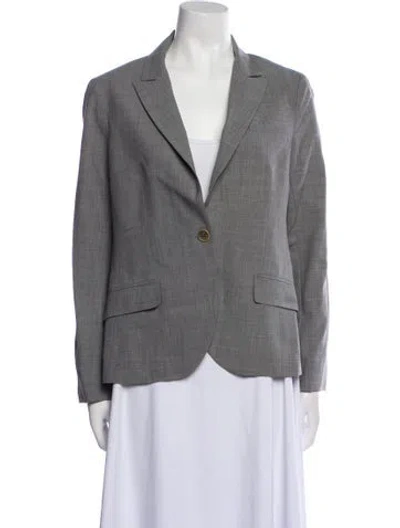 Pre-owned Theory Blazer In Gray