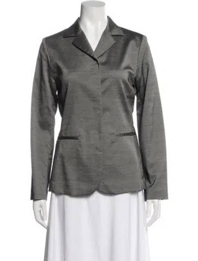 Pre-owned Theory Blazer In Gray