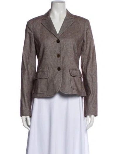 Pre-owned Theory Blazer In Gray