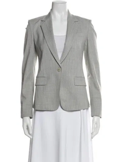 Pre-owned Theory Blazer In Gray