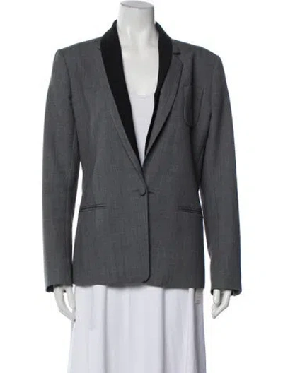 Pre-owned Theory Blazer In Gray