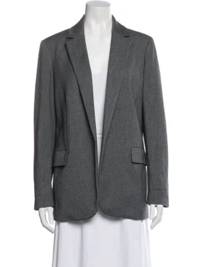 Pre-owned Theory Blazer In Gray