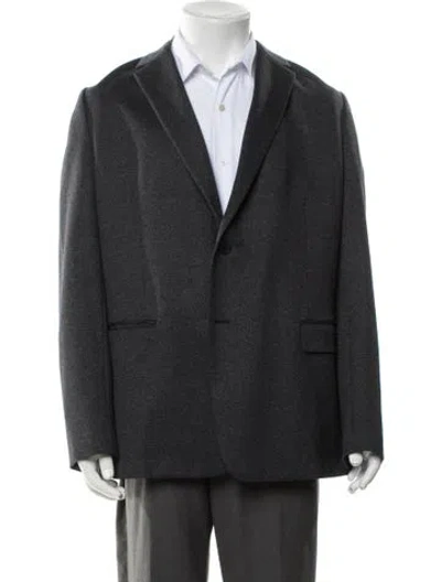 Pre-owned Theory Blazer In Gray