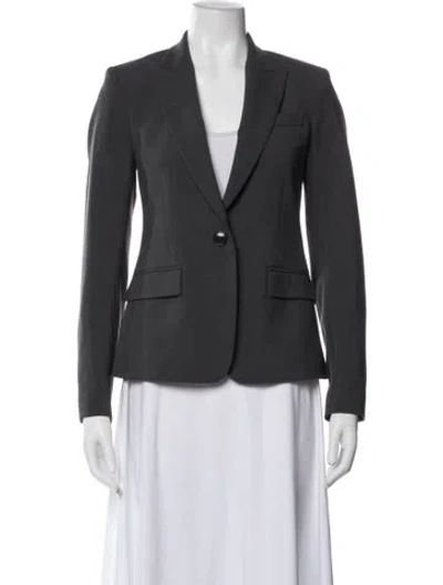 Pre-owned Theory Blazer In Gray