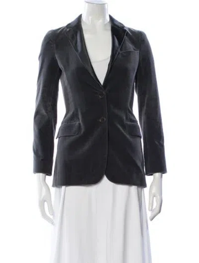 Pre-owned Theory Blazer In Gray