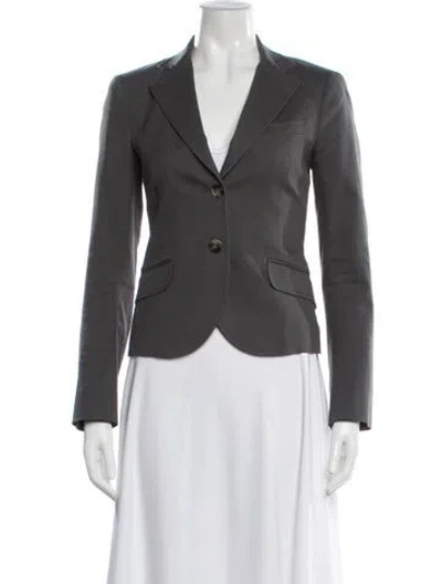 Pre-owned Theory Blazer In Gray
