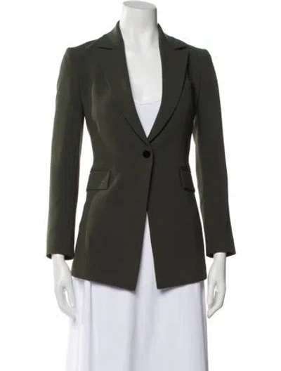 Pre-owned Theory Blazer In Green
