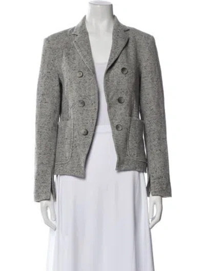 Pre-owned Theory Blazer In Green