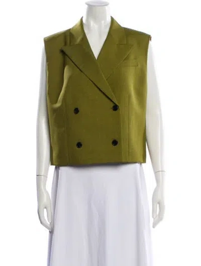 Pre-owned Theory Blazer In Green
