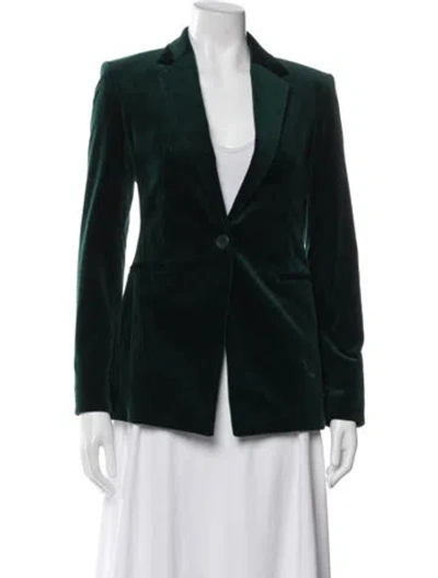Pre-owned Theory Blazer In Green
