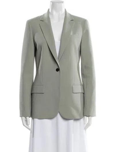 Pre-owned Theory Blazer In Green