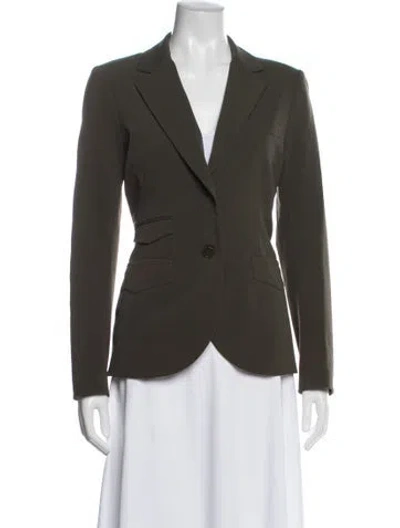 Pre-owned Theory Blazer In Green