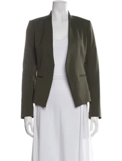 Pre-owned Theory Blazer In Green