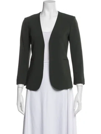 Pre-owned Theory Blazer In Green