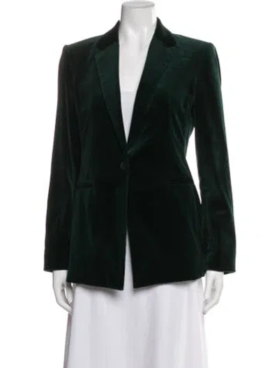 Pre-owned Theory Blazer In Green
