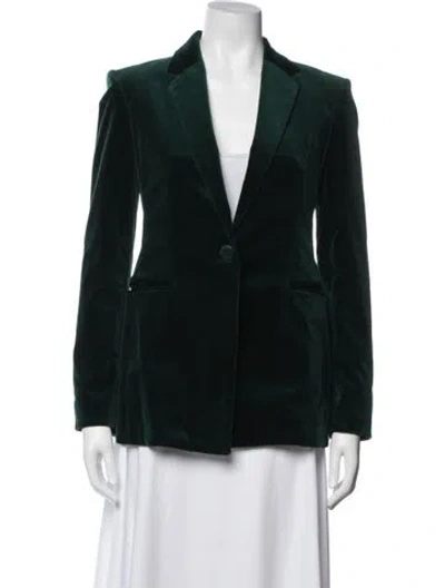 Pre-owned Theory Blazer In Green