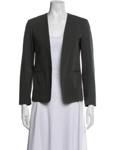 Pre-owned Theory Blazer In Green