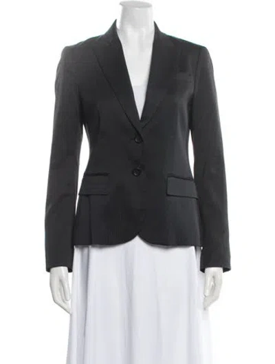 Pre-owned Theory Blazer In Grey