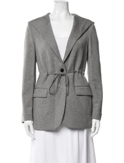 Pre-owned Theory Blazer In Grey