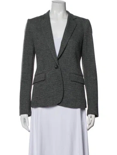 Pre-owned Theory Blazer In Grey