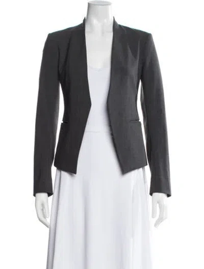 Pre-owned Theory Blazer In Grey