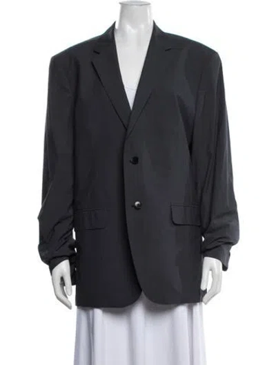Pre-owned Theory Blazer In Grey