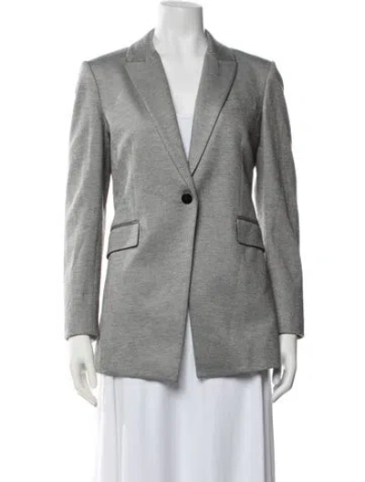 Pre-owned Theory Blazer In Grey