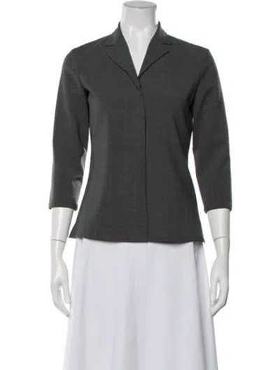 Pre-owned Theory Blazer In Grey