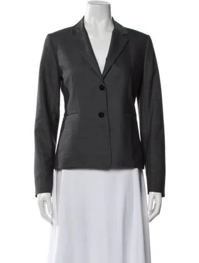Pre-owned Theory Blazer In Grey