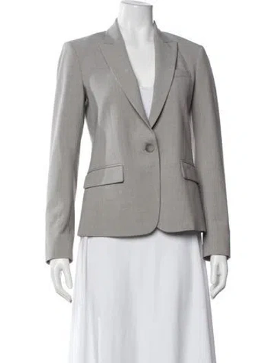 Pre-owned Theory Blazer In Grey
