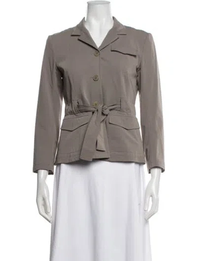 Pre-owned Theory Blazer In Grey