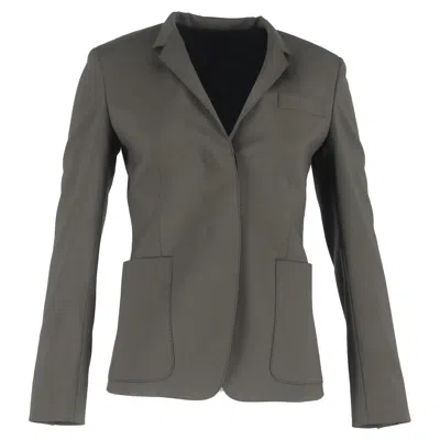 Theory Blazer In Khaki Wool In Gray
