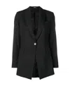 Theory Black Single Breasted Blazer In Black