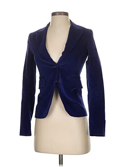 Pre-owned Theory Blazer Jacket In Blue