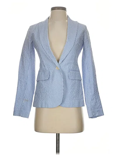 Pre-owned Theory Blazer Jacket In Blue
