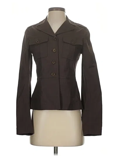 Pre-owned Theory Blazer Jacket In Brown